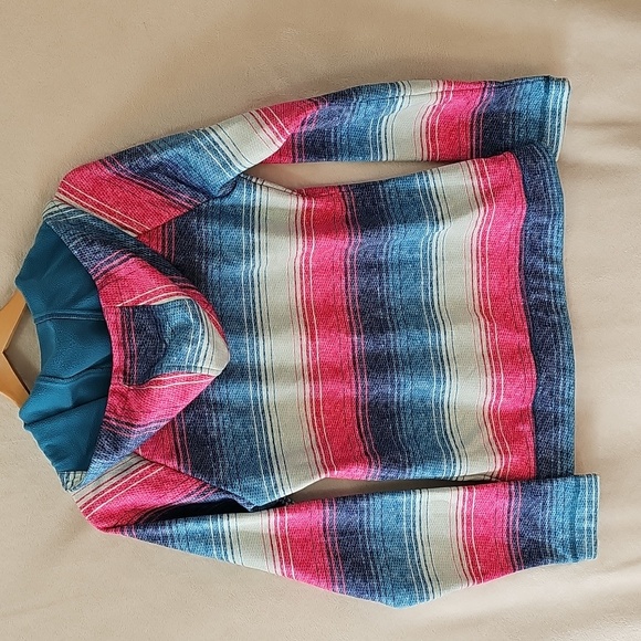 Burtons Womens L Durable Goods Zip Up Hoodie  Embroidered Spell Out Striped - Picture 5 of 6